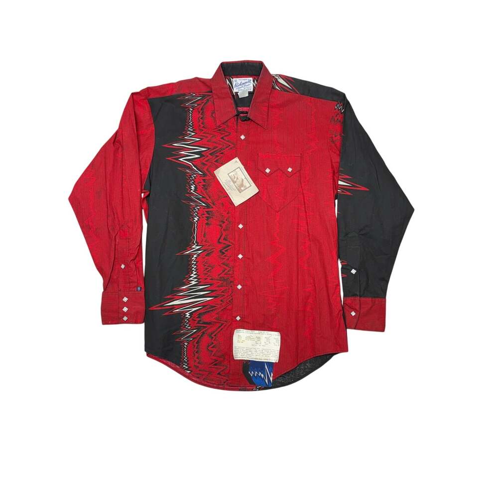 Vintage Rockmount Ranch Wear Oversized Shirt Dealer Sample Diamond Pearl Western